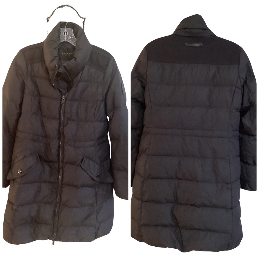 🚨Final Sale🚨!! Coach Down Long Black Coat Size Small QUALITY,Stylish,& Warm